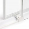 NEW TRENDY Drzwi wnękowe prysznicowe przesuwne PRIME WHITE 130x200 D-0406A/D-0407A